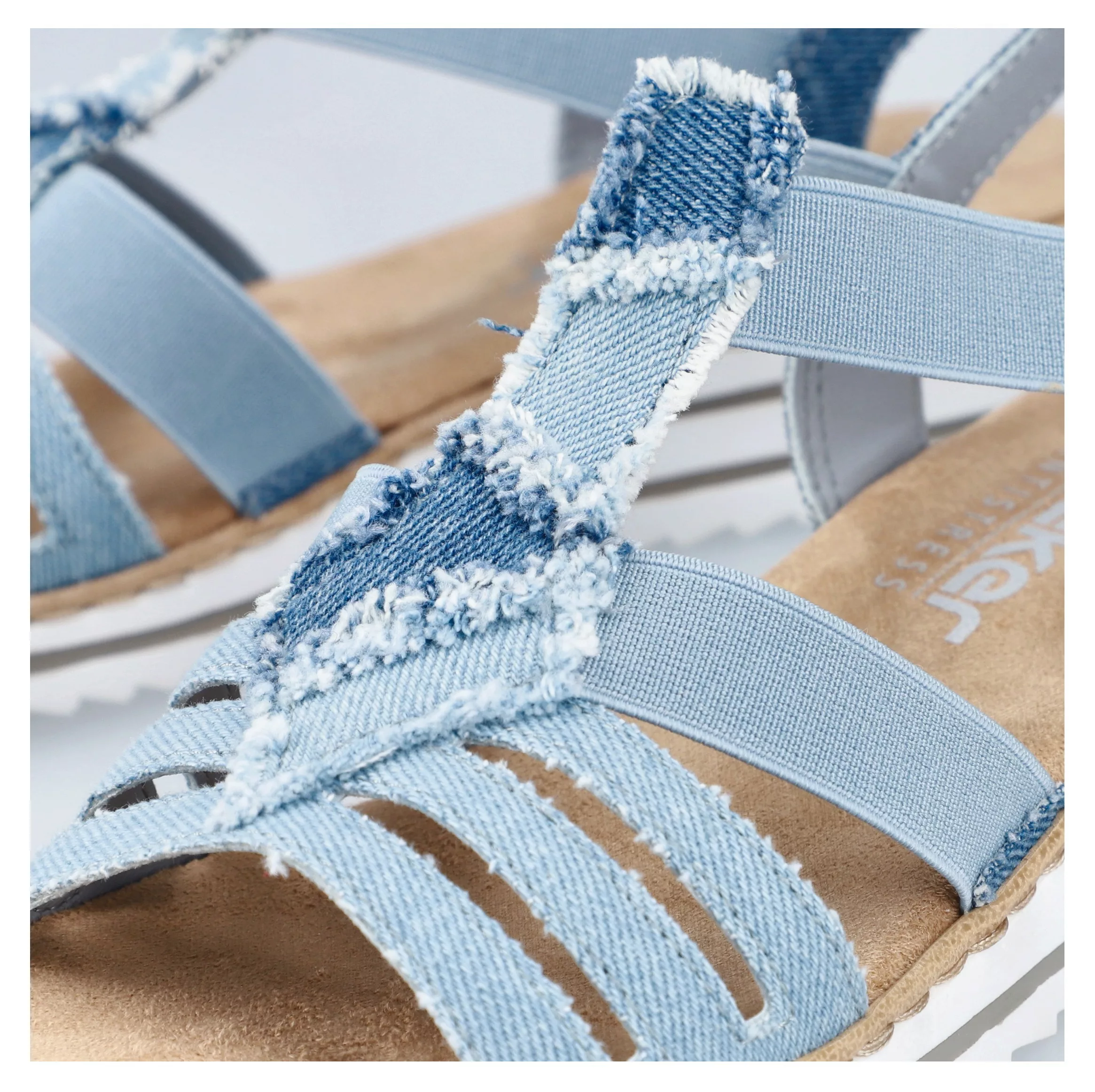 Rieker Keilsandalette, Sommerschuh, Sandale, Plateau, Urlaubschuh mit seitl günstig online kaufen