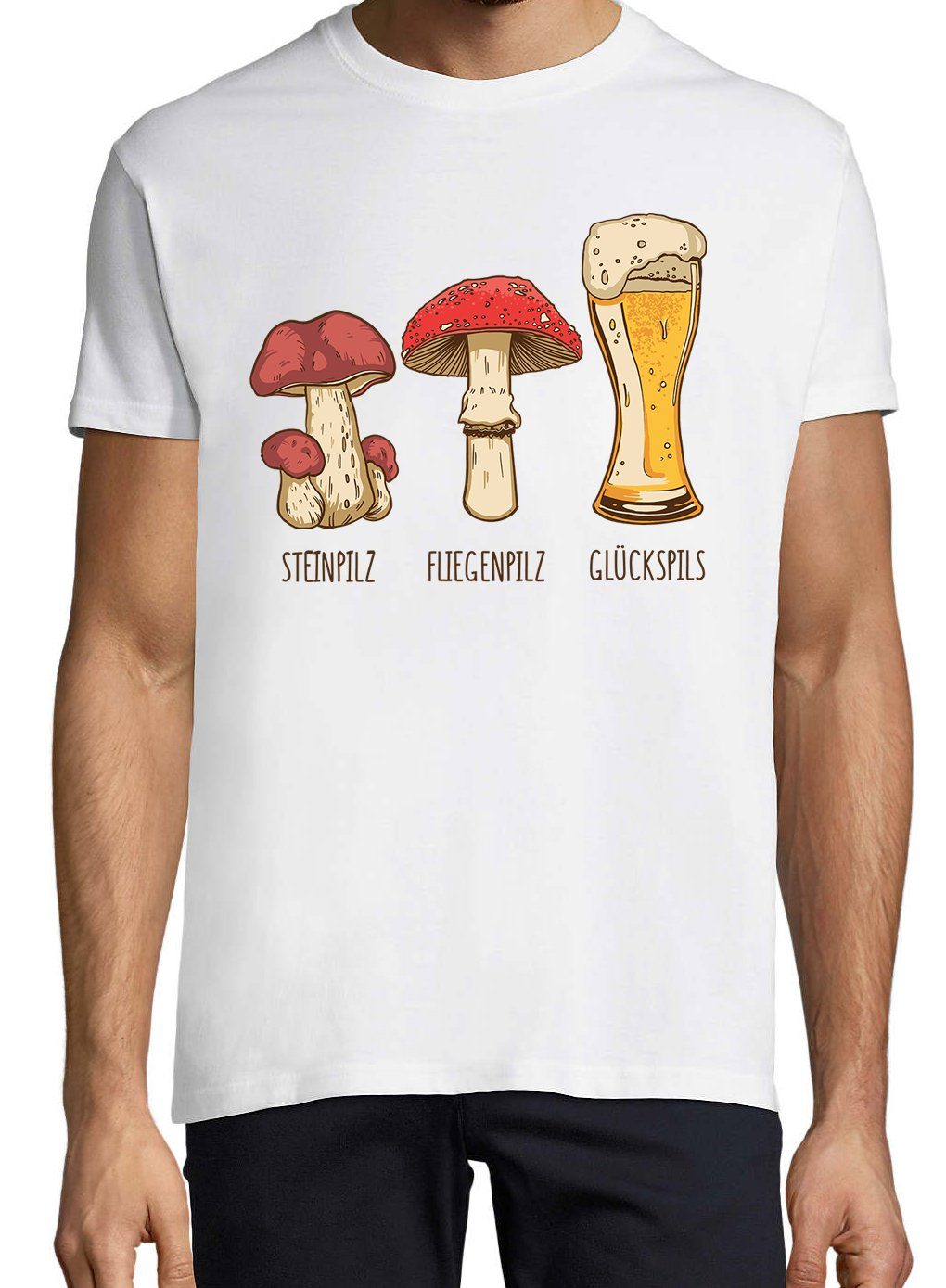 Youth Designz Print-Shirt Herren T-Shirt Glückspils günstig online kaufen