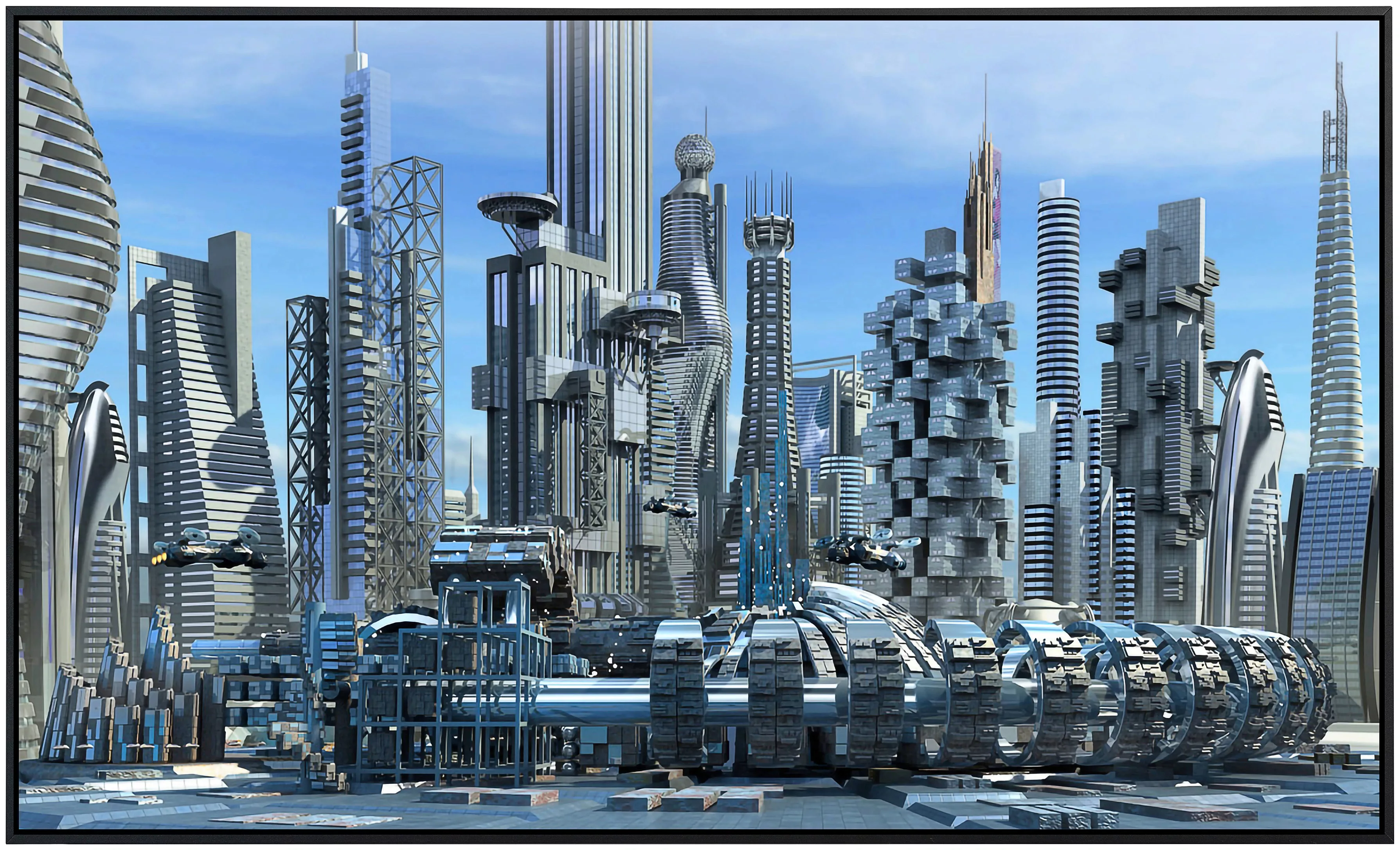 Papermoon Infrarotheizung »Science Fiction Skyline« günstig online kaufen
