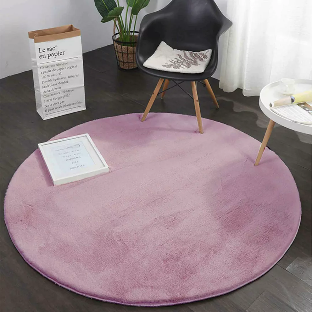 Teppich Softy lila D: ca. 80 cm günstig online kaufen