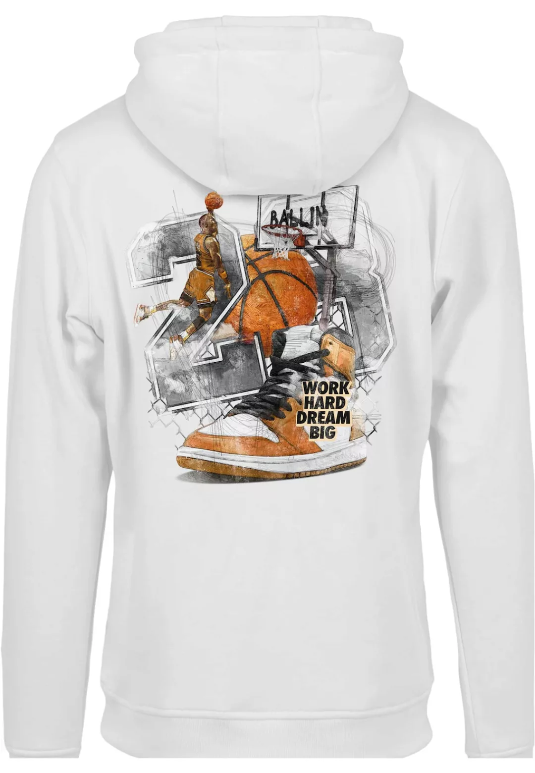 MisterTee T-Shirt "MisterTee Herren Vintage Ballin Hoodie" günstig online kaufen