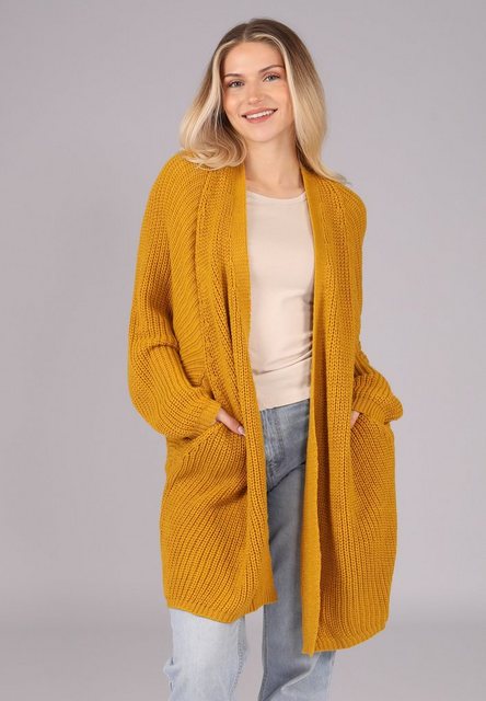 YC Fashion & Style Strickjacke "Vielseitige One-Size Strickjacke in Senfgel günstig online kaufen