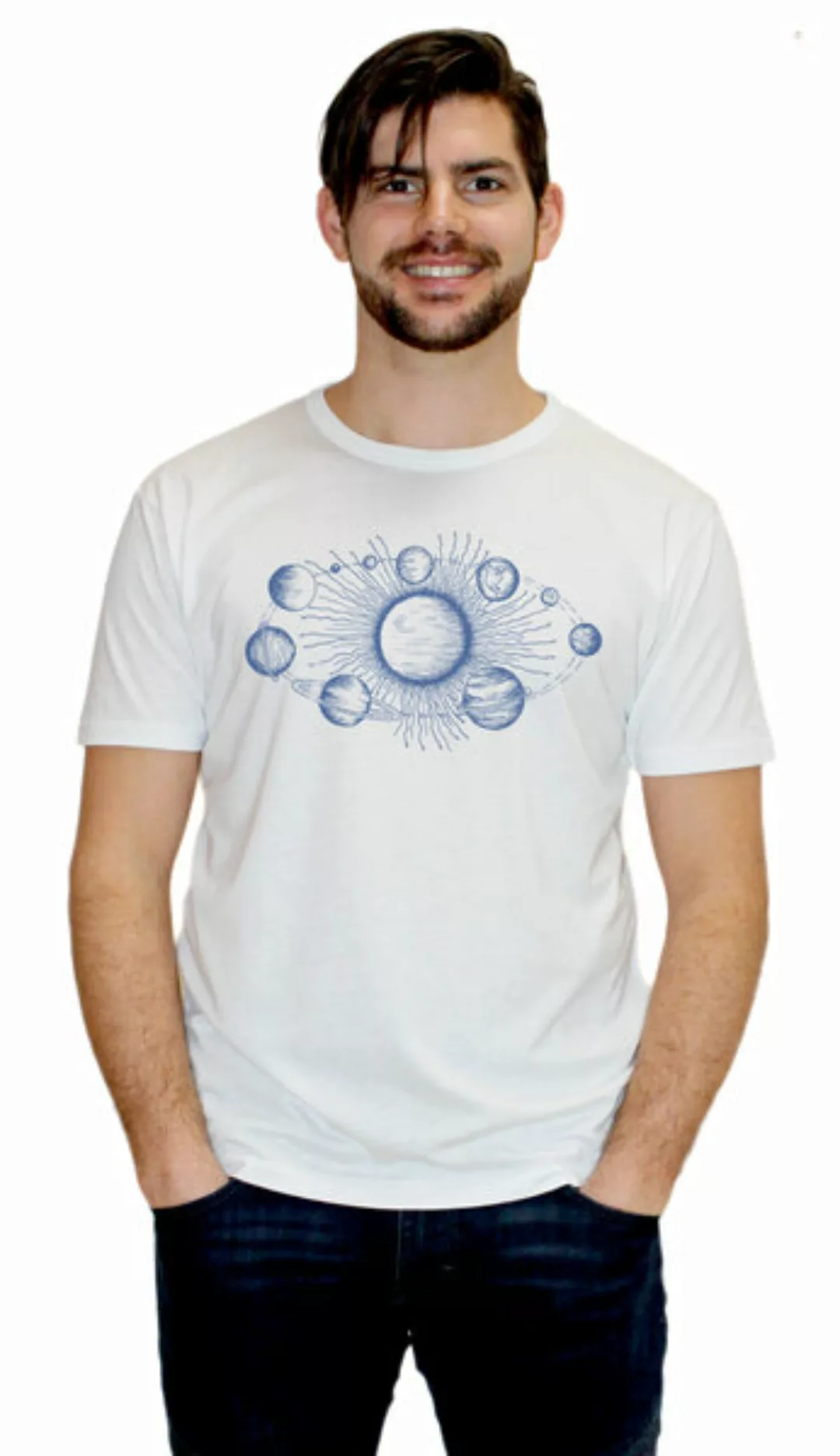 Herren-bambus-viskose-t-shirt Sonnensystem günstig online kaufen