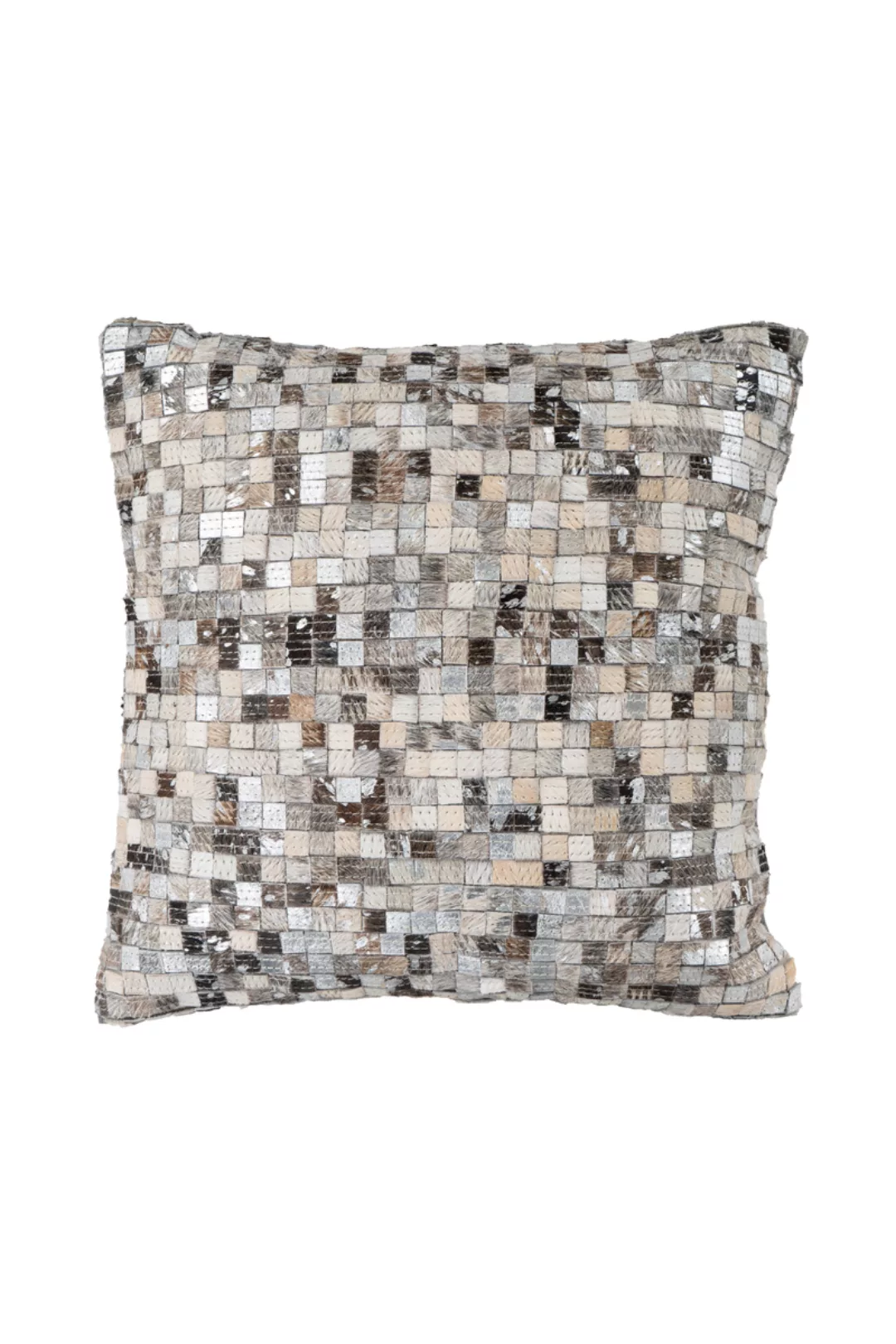 Kayoom Fellkissen »Finish Pillow 125«, Metallic-Effekt, hair-on-leather, Ha günstig online kaufen