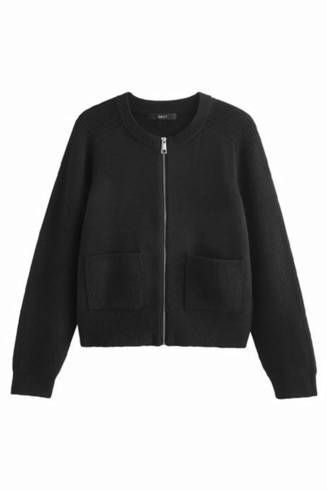 Next Strickjacke Bomber-Cardigan mit durchgehendem Reißverschluss (1-tlg) günstig online kaufen