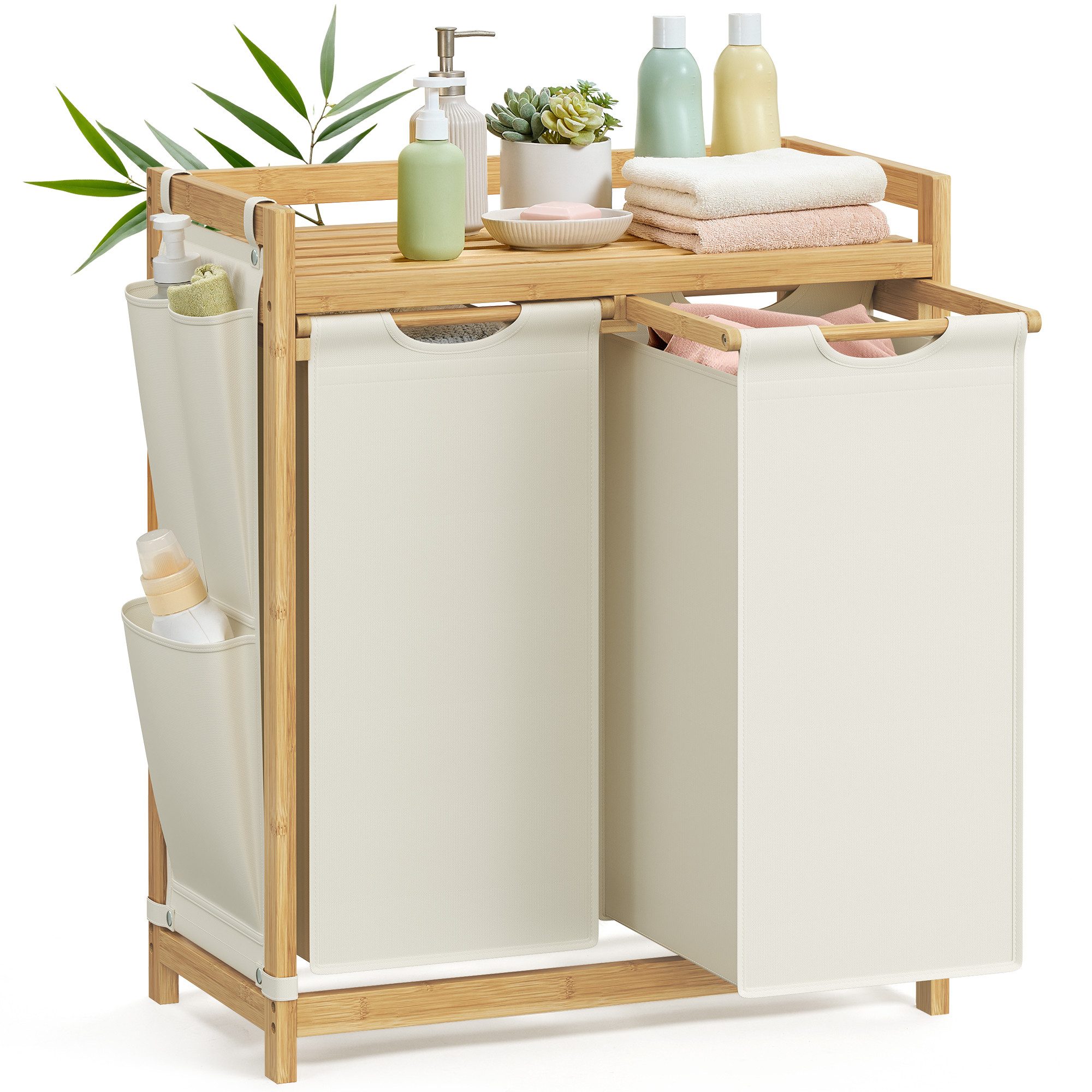 SONGMICS Wäschekorb Wäschekorb, Wäschekorb 2/3/4 Fächer, günstig online kaufen