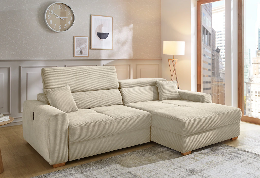Jockenhöfer Gruppe Ecksofa "Slider, L-Form, 140kg Belastbarkeit je Sitzplat günstig online kaufen