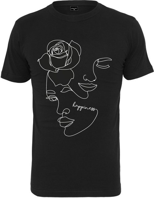 MisterTee Kurzarmshirt MisterTee Damen Ladies One Line Rose Tee (1-tlg) günstig online kaufen