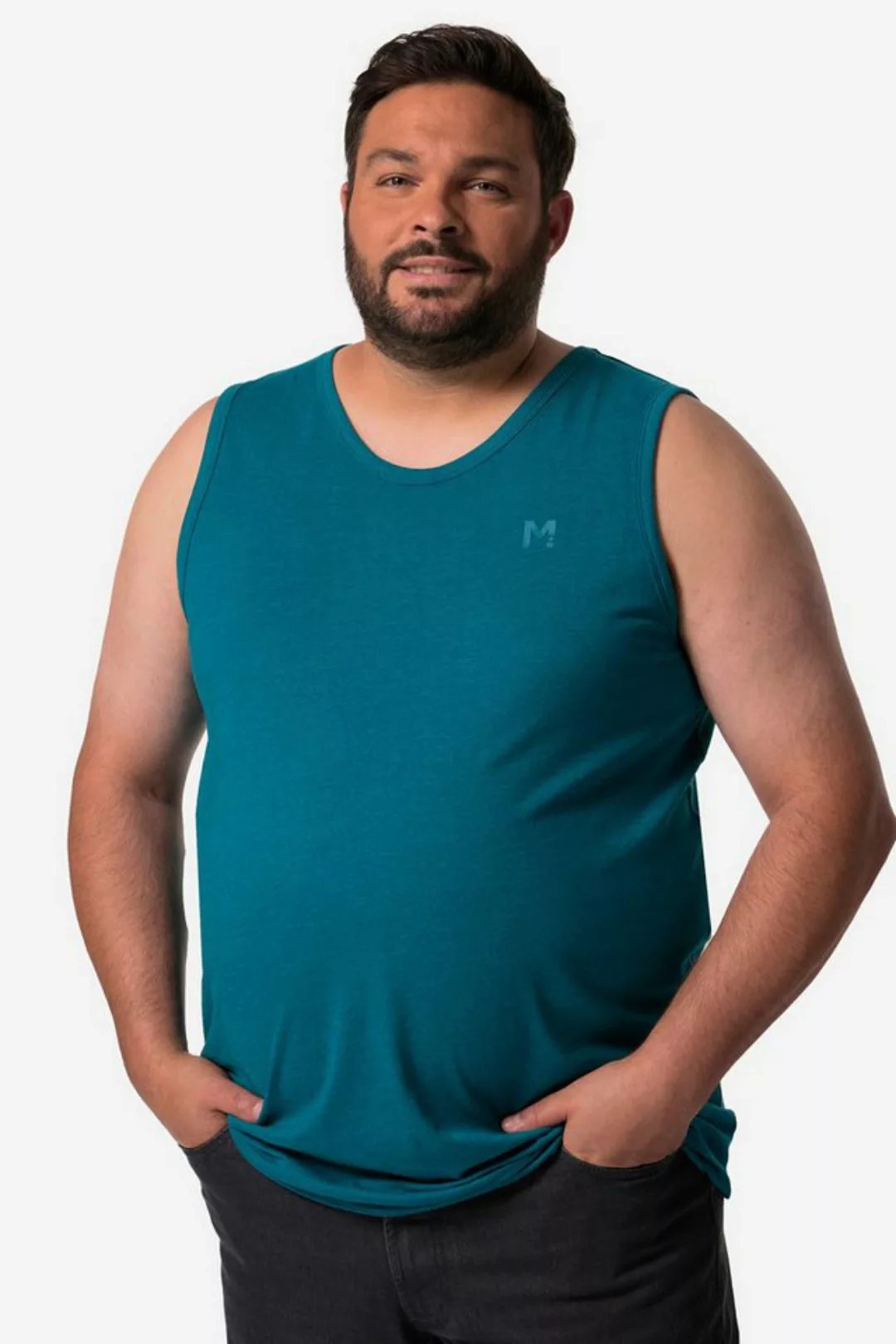 Men Plus T-Shirt Men+ Tanktop Basic Rundhals bis 8 XL günstig online kaufen