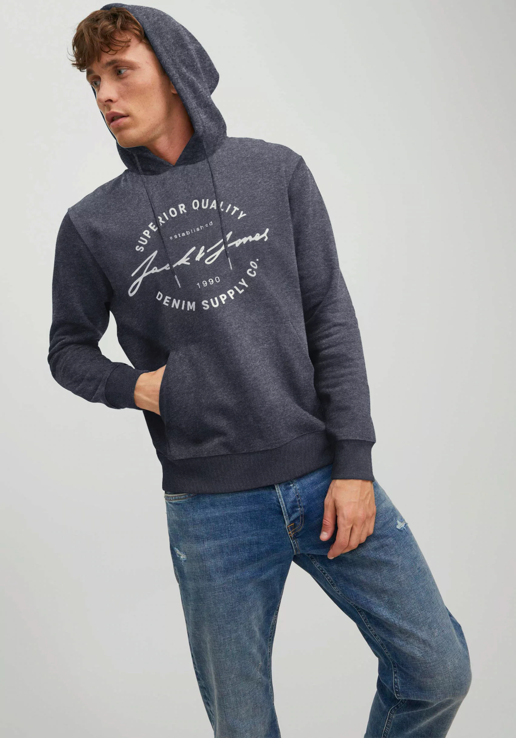 Jack & Jones Kapuzensweatshirt JJACE SWEAT HOOD günstig online kaufen