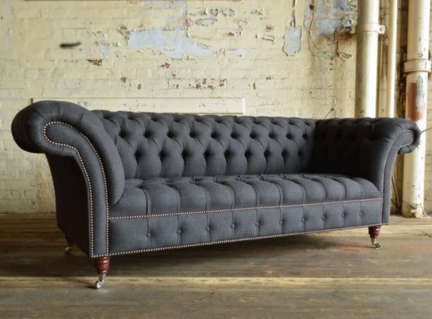 JVmoebel Chesterfield-Sofa, Chesterfield Design Luxus Polster Sofa Couch Si günstig online kaufen