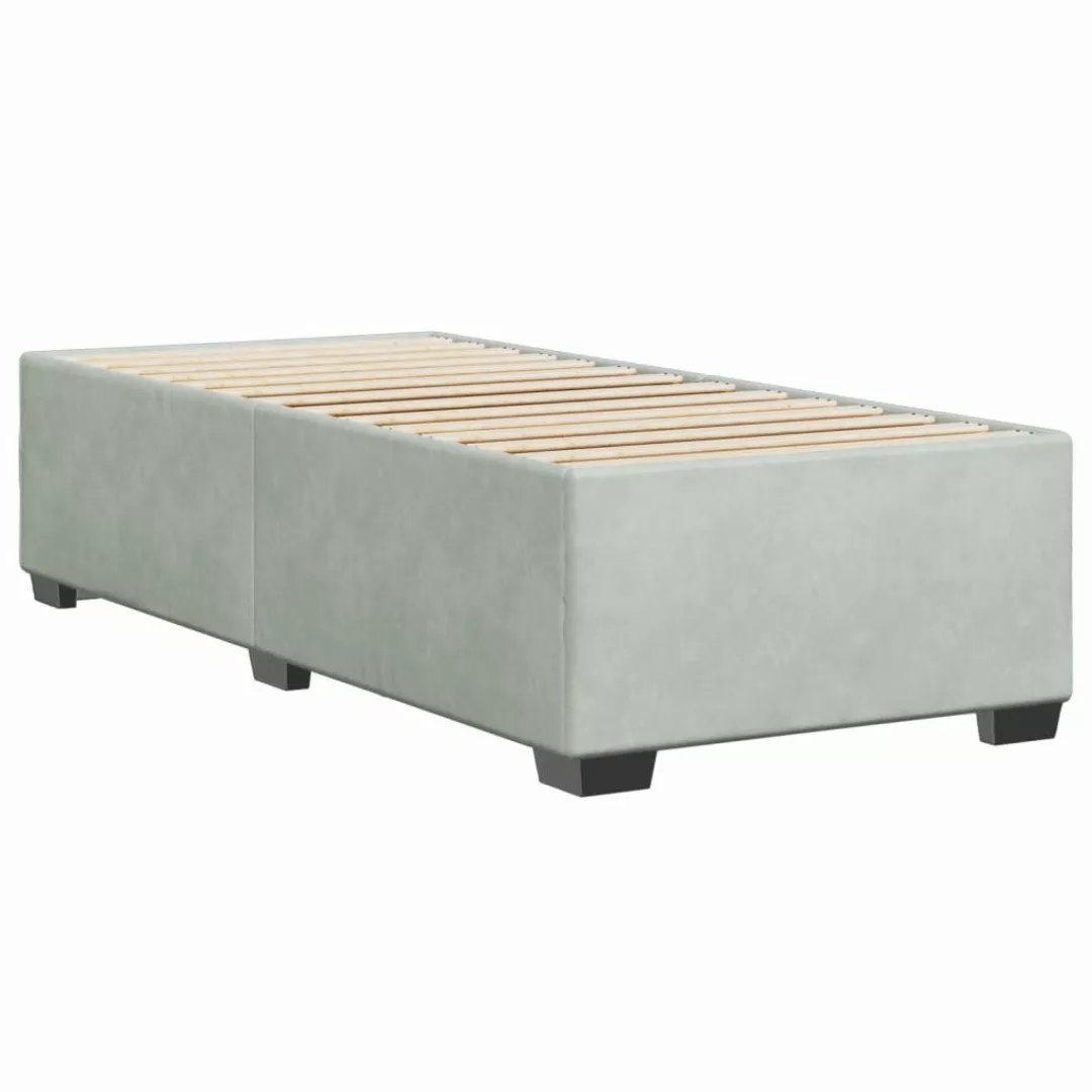vidaXL Bett Bettgestell ohne Matratze Hellgrau günstig online kaufen