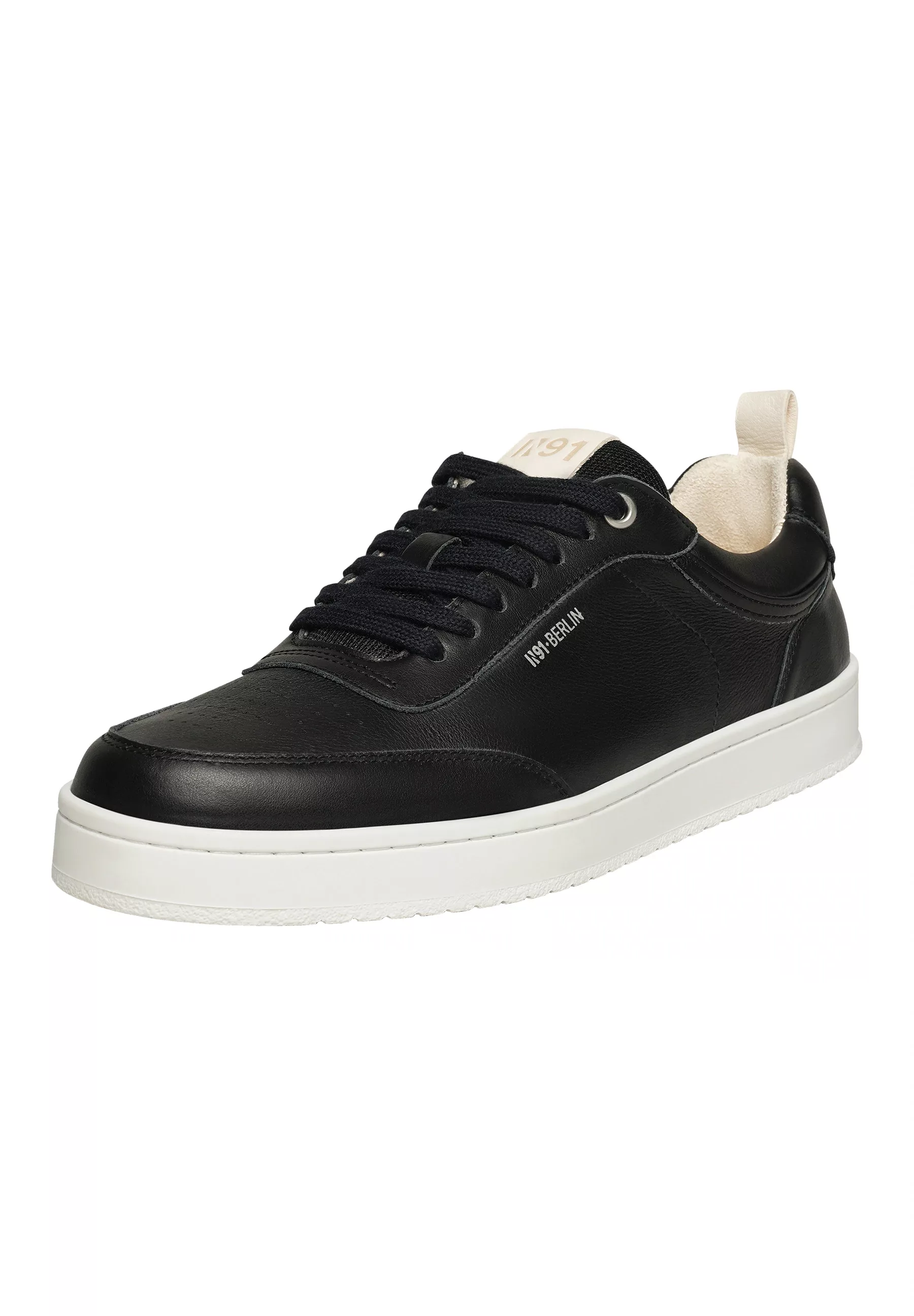 N91 Sneaker "Court M AB Herrensneaker", Turnschuh Leder handgefertigt, spor günstig online kaufen