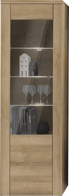 Home affaire Vitrine "Larona, zeitlose Glasvitirne, Hochschrank Höhe 145 cm günstig online kaufen