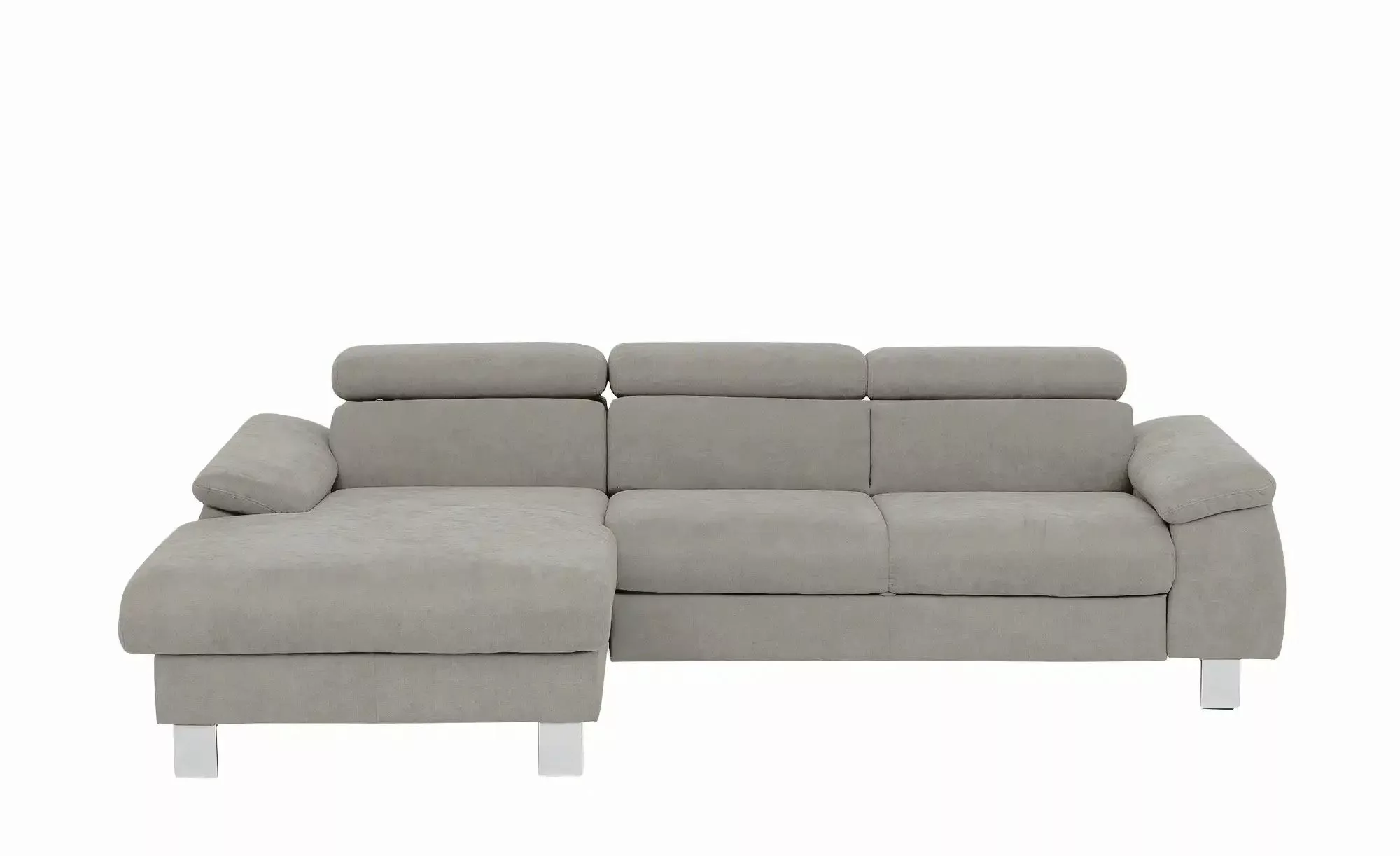 uno Ecksofa aus Velours Micky ¦ grau ¦ Maße (cm): B: 166 H: 72 T: 244.0 Pol günstig online kaufen