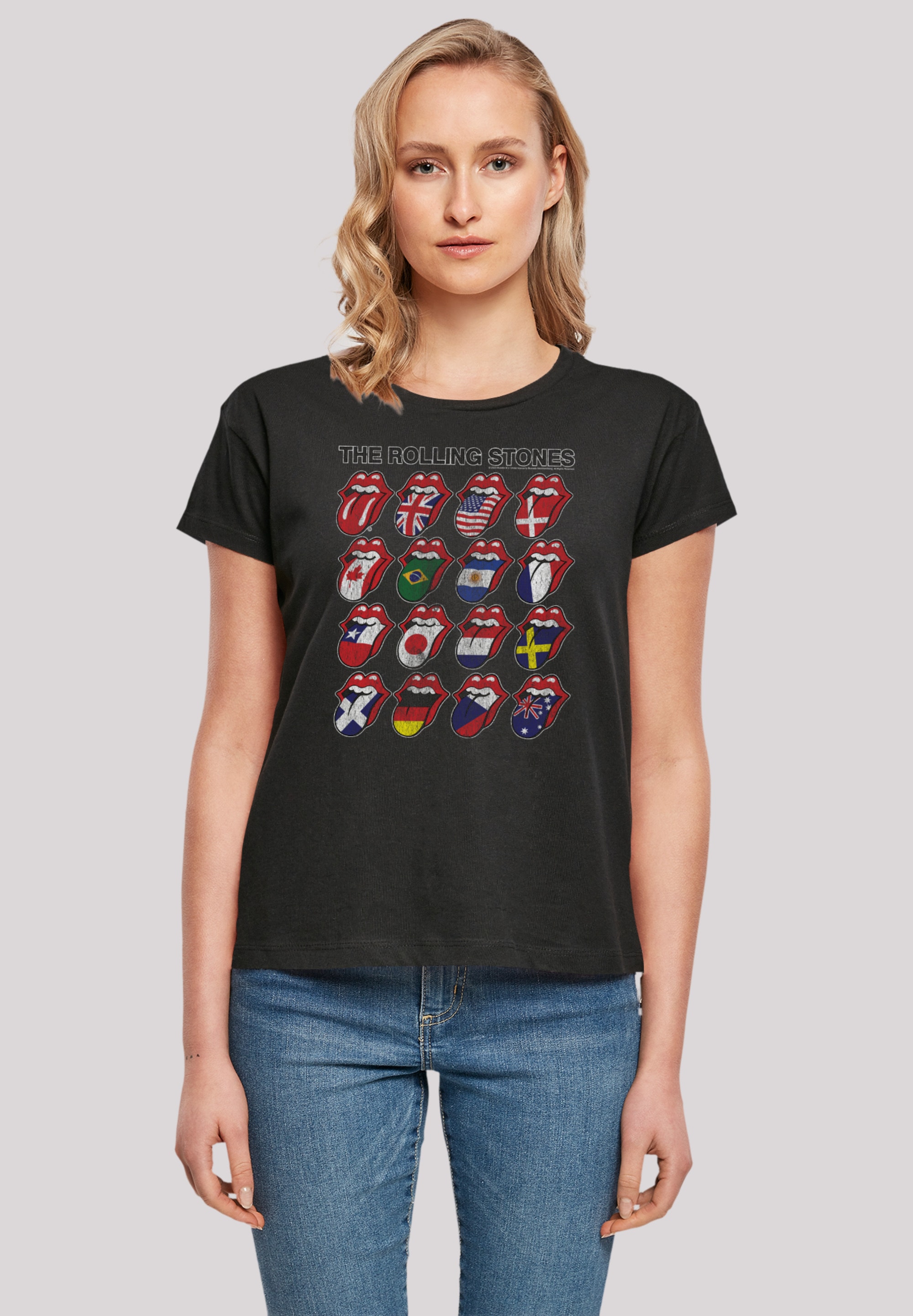 F4NT4STIC T-Shirt "The Rolling Stones Voodoo Lounge Tongues", Musik, Band, günstig online kaufen