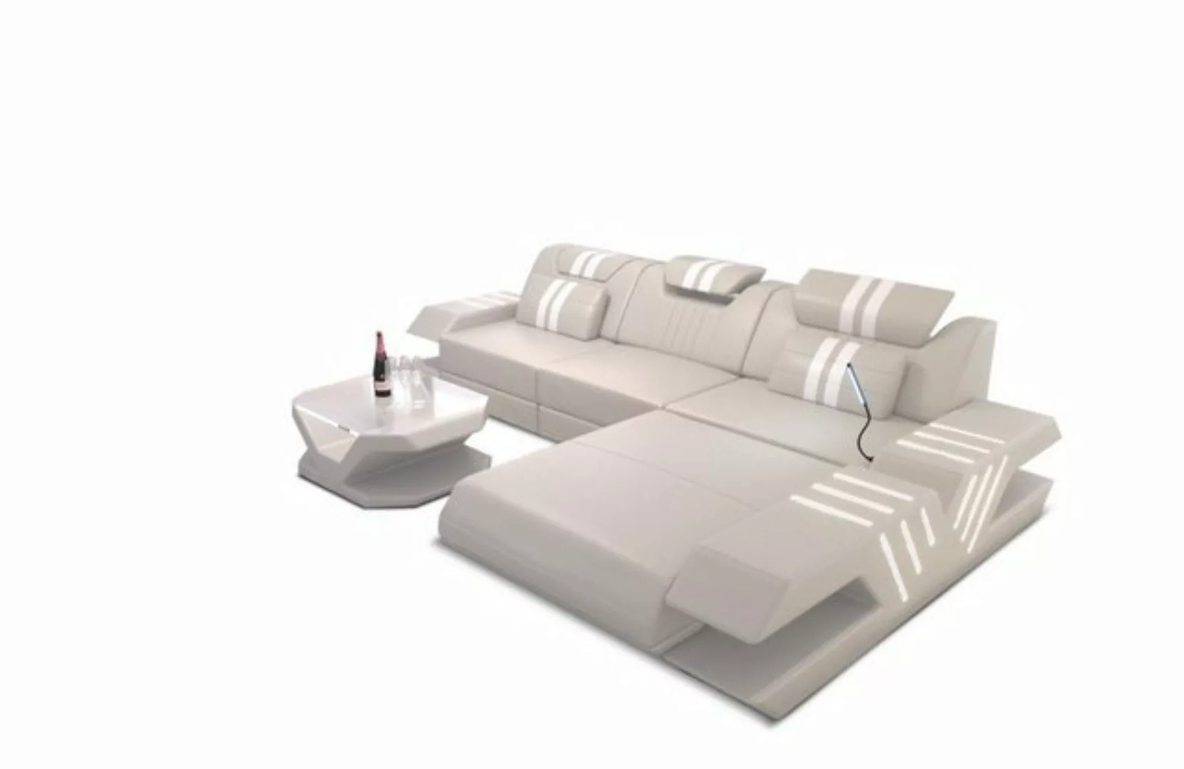 Sofa Dreams Ecksofa Sofa Leder Ledercouch Venedig L Form Ledersofa, Couch, günstig online kaufen