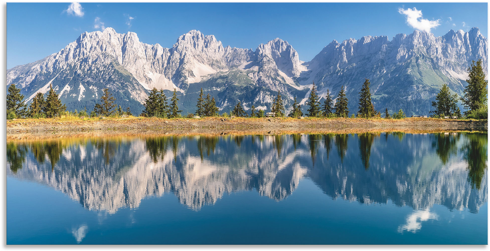 Artland Wandbild "Kaisergebirge Tirol", Berge & Alpenbilder, (1 St.), als A günstig online kaufen