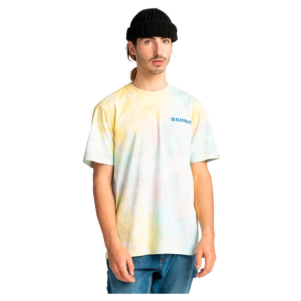 Element Blazin Chest Tie Dye Kurzärmeliges T-shirt L Yellow günstig online kaufen