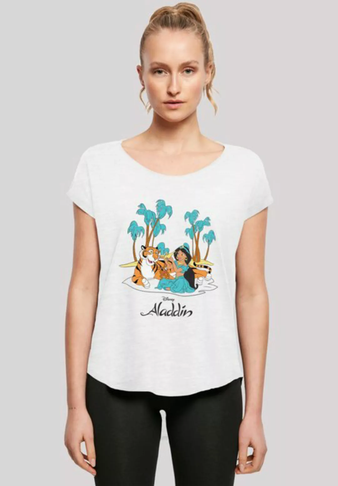 F4NT4STIC T-Shirt Disney Aladdin Jasmine Abu Rajah Beach Damen,Premium Merc günstig online kaufen