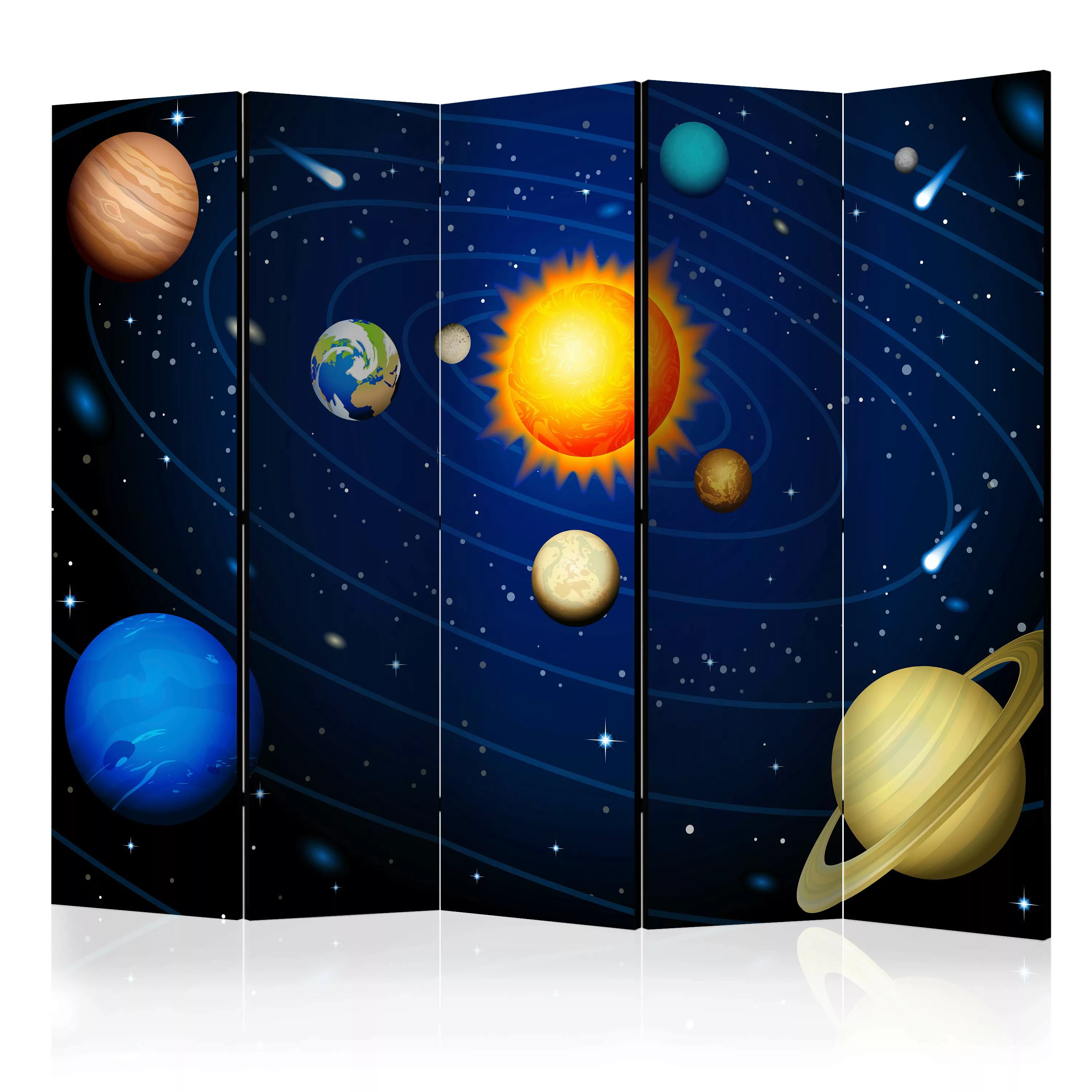 5-teiliges Paravent - Solar System Ii [room Dividers] günstig online kaufen