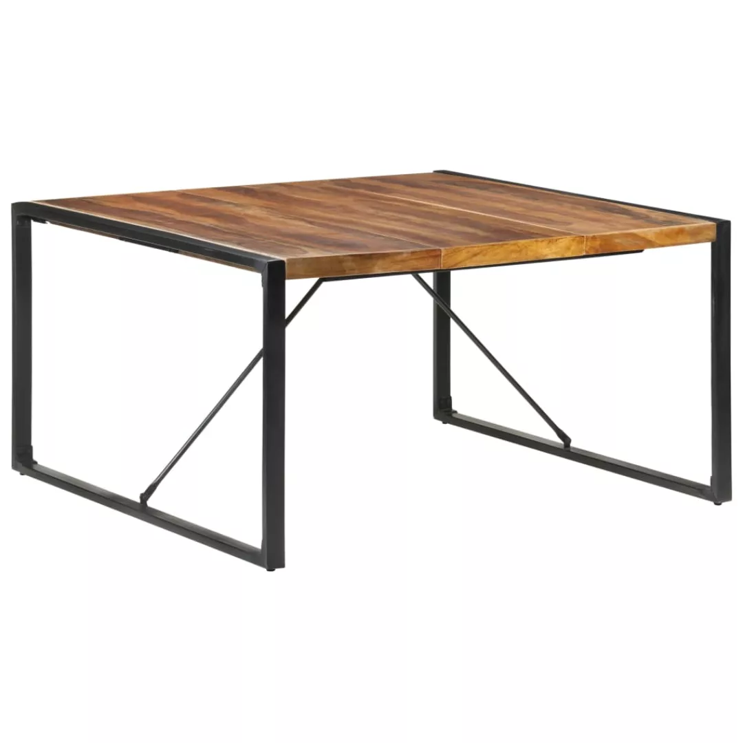 Esstisch 140x140x75 Cm Massivholz Mit Palisander-finish günstig online kaufen