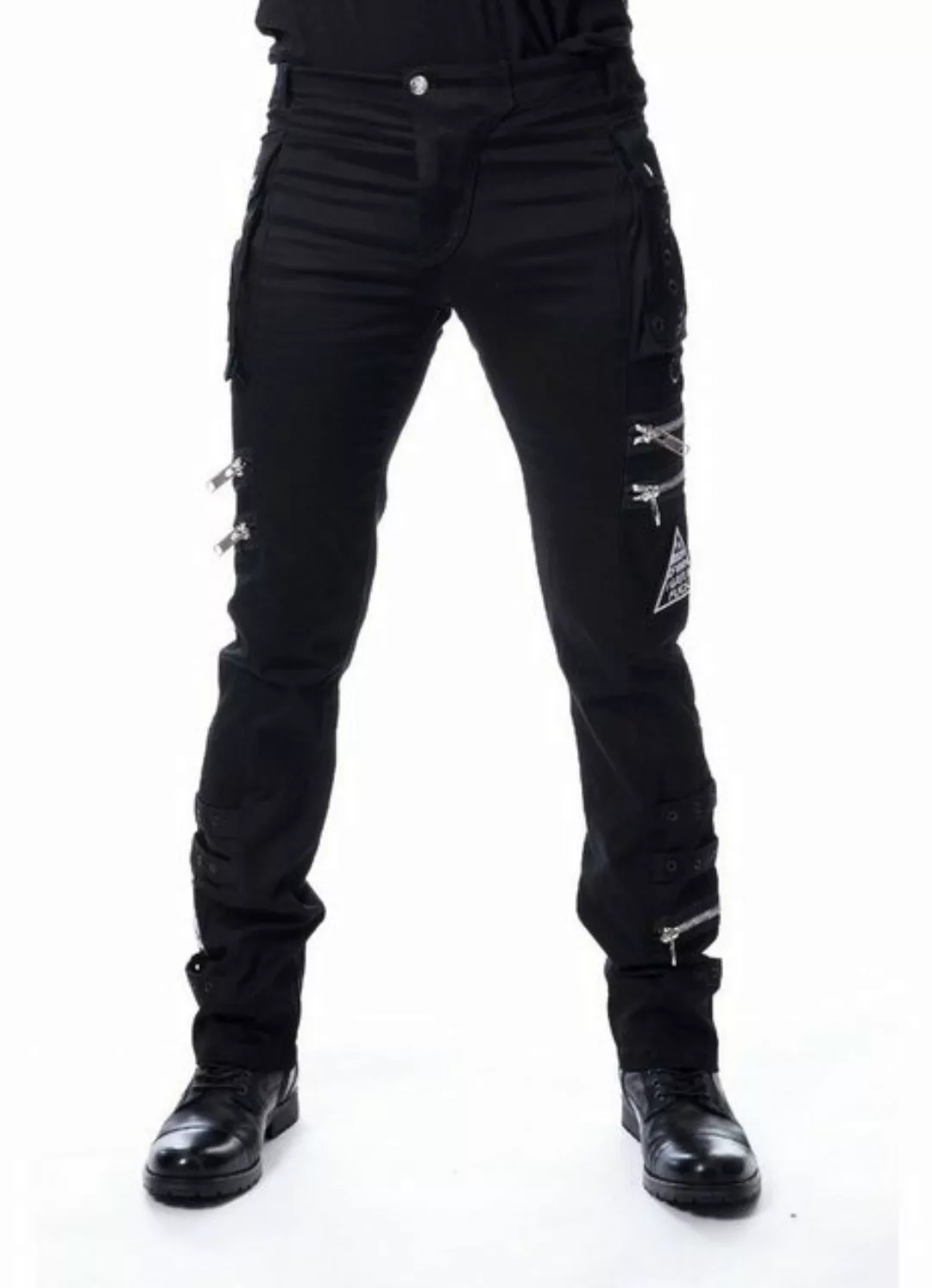 Heartless Stoffhose Jaxon Cyber Punk Industrial Goth Trousers Gothic Pants günstig online kaufen