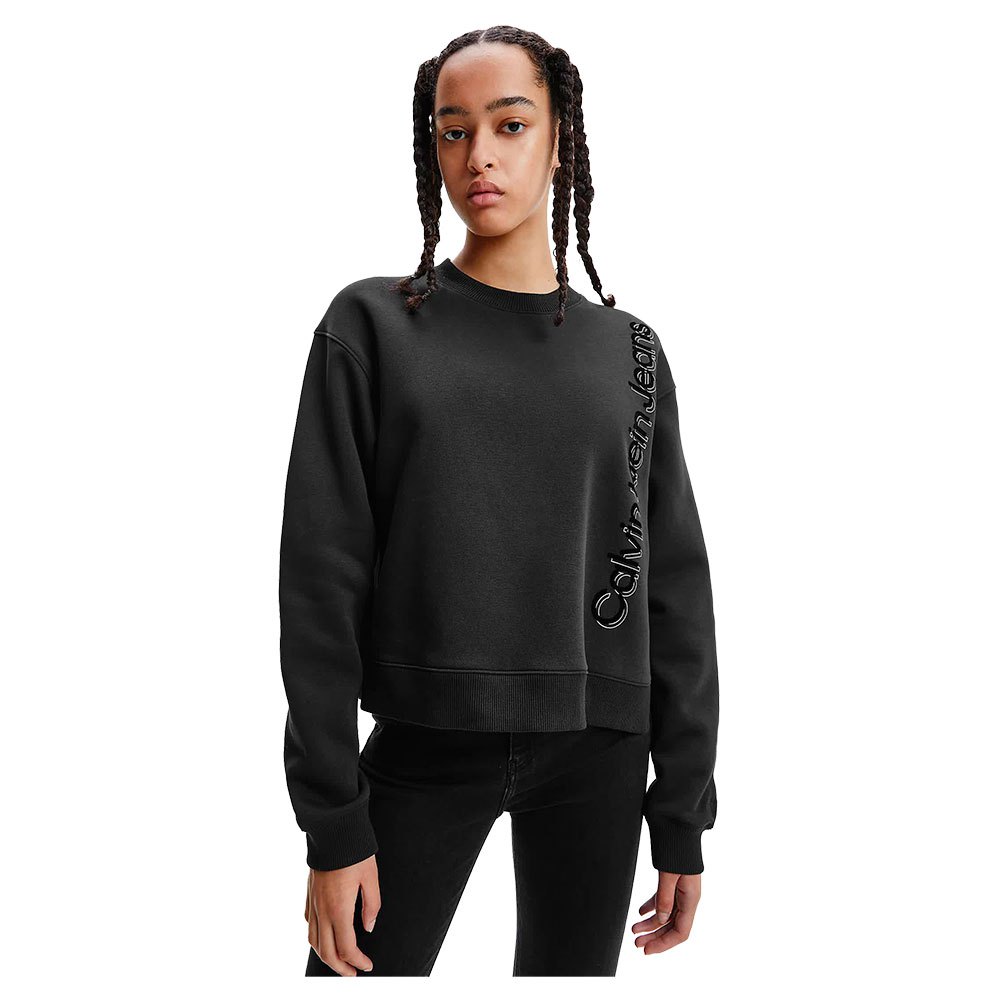 Calvin Klein Jeans Institutional Split Sweatshirt XS Ck Black günstig online kaufen