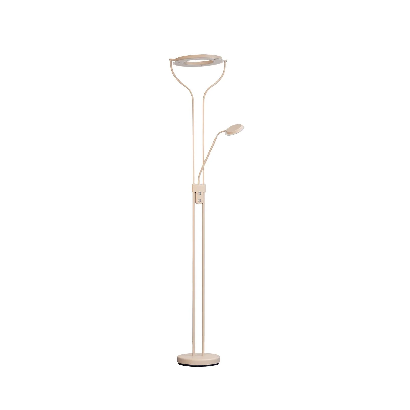 LED-Stehlampe Davos, sandfarben, Höhe 180 cm, 2-flg., CCT günstig online kaufen