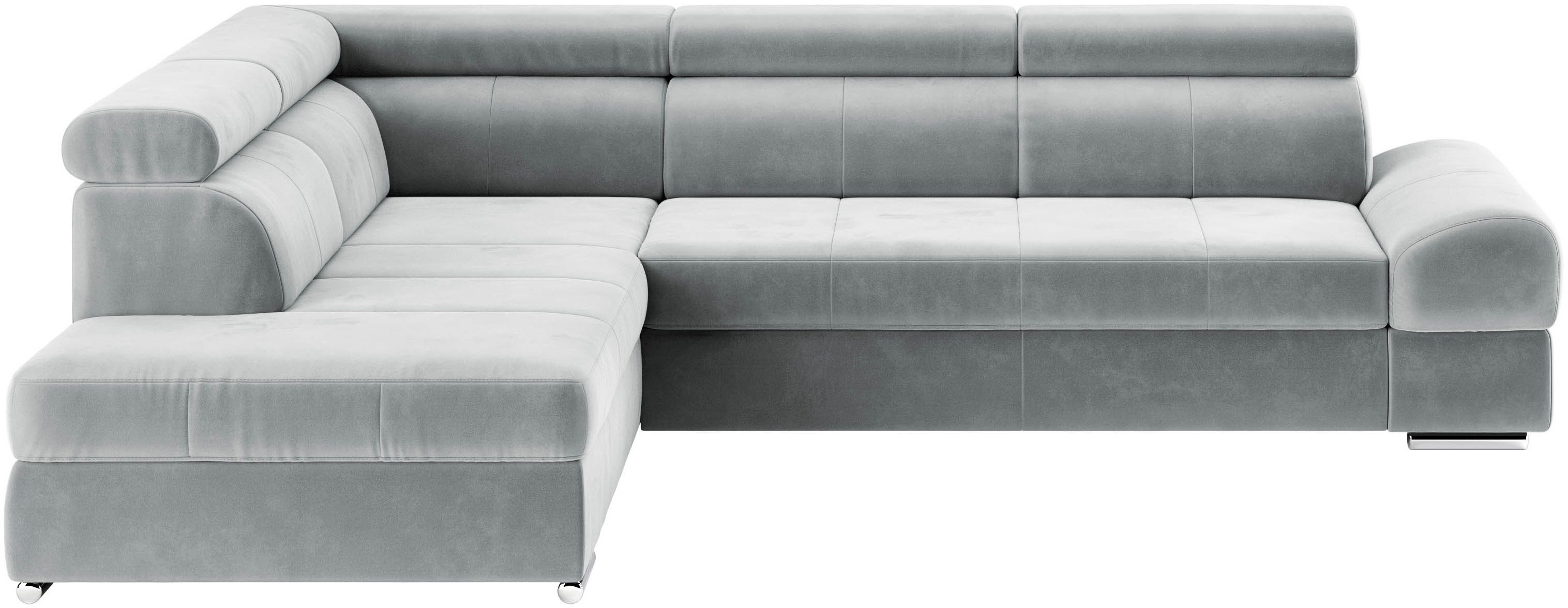 sit&more Ecksofa "Broadway L-Form", mit verstellbaren Kopfteilen, wahlweise günstig online kaufen