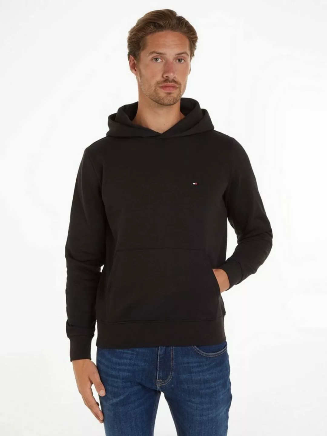 Tommy Hilfiger Hoodie FLAG LOGO HOODY mit Kängurutasche vorne günstig online kaufen