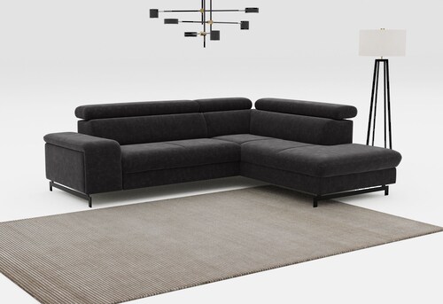 COTTA Ecksofa "Emma L-Form", mit Kopfteilverstellung, wahlweise mit Bettfun günstig online kaufen