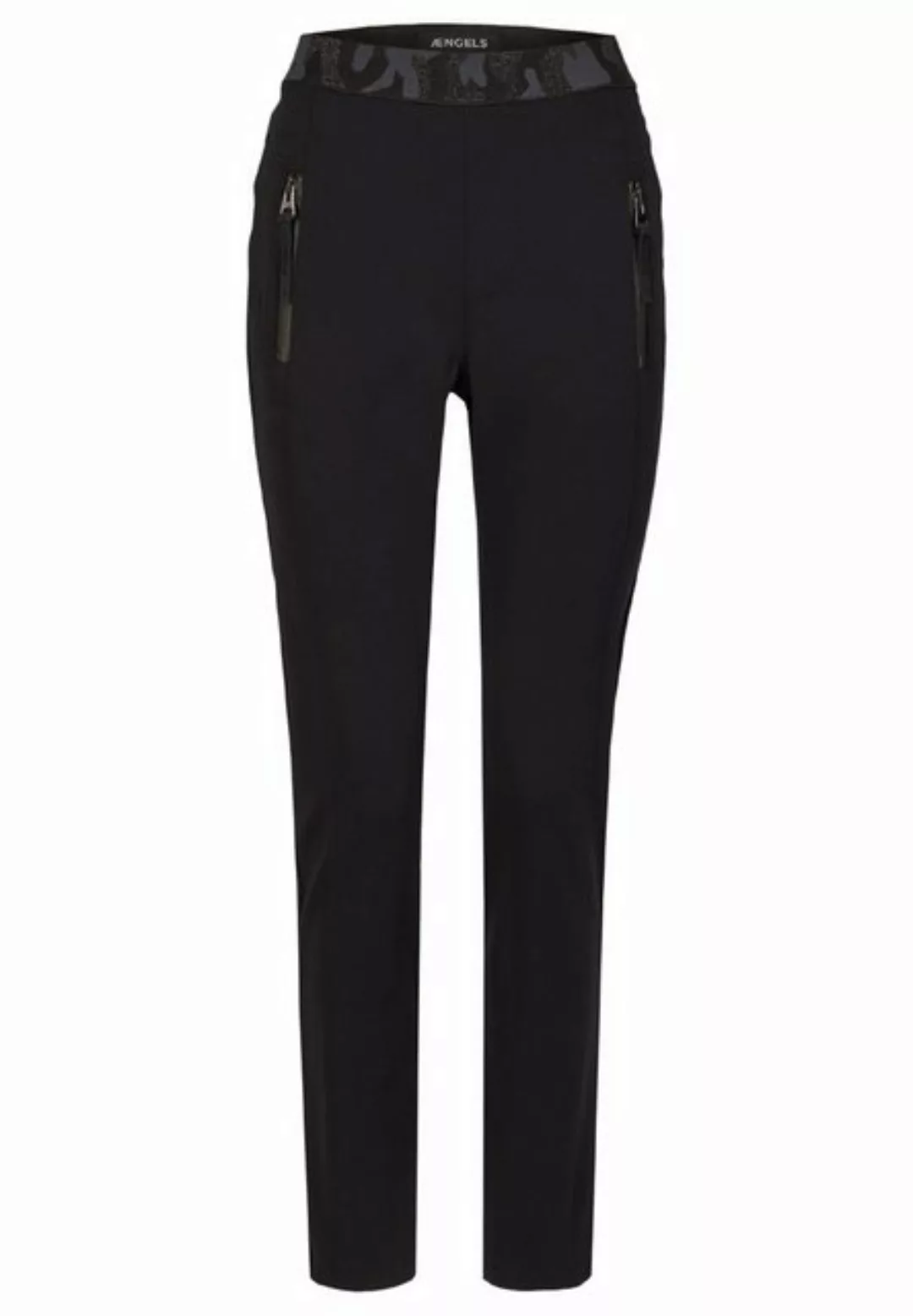 AENGELS Stoffhose Stoffhose Slim Jump mit Label-Applikationen günstig online kaufen