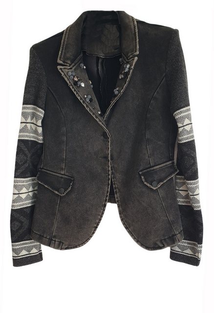 Charis Moda Jeansjacke Jacke im besonderen Jeanslook günstig online kaufen