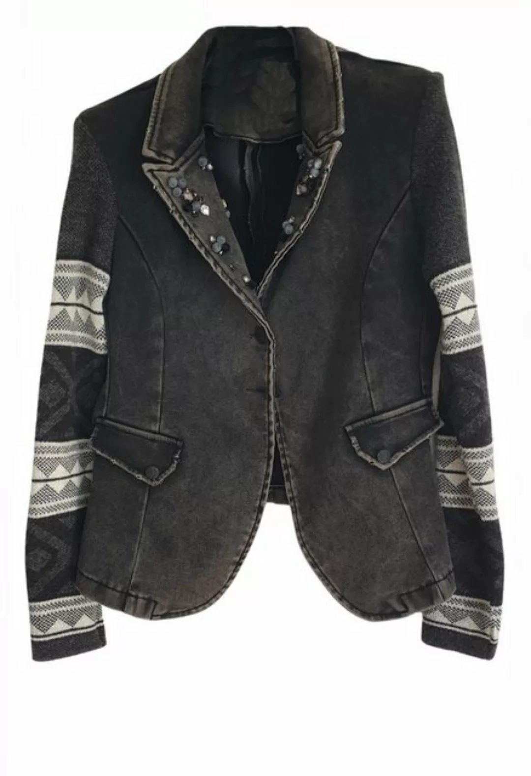 Charis Moda Jeansjacke Jacke im besonderen Jeanslook günstig online kaufen