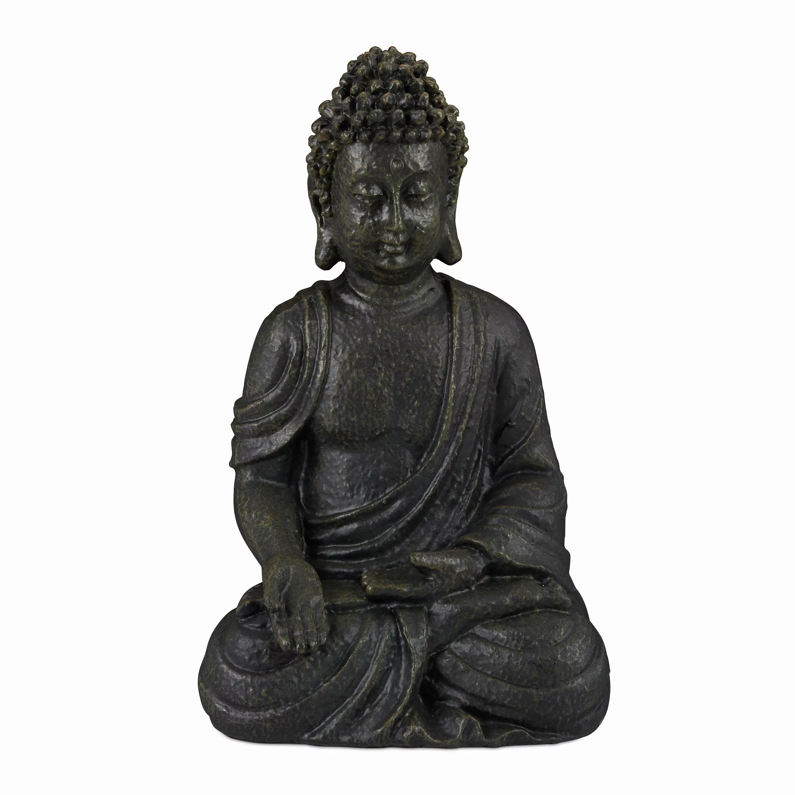relaxdays Buddhafigur Buddha Figur sitzend 30 günstig online kaufen