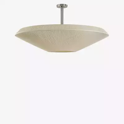 Bover Deckenlampe Siam 120, Höhe 36 cm, nickel/cremefarben günstig online kaufen