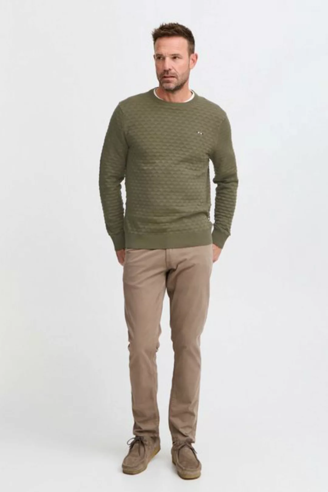 FQ1924 Strickpullover FQ1924 FQKYLE structure crewneck knit günstig online kaufen