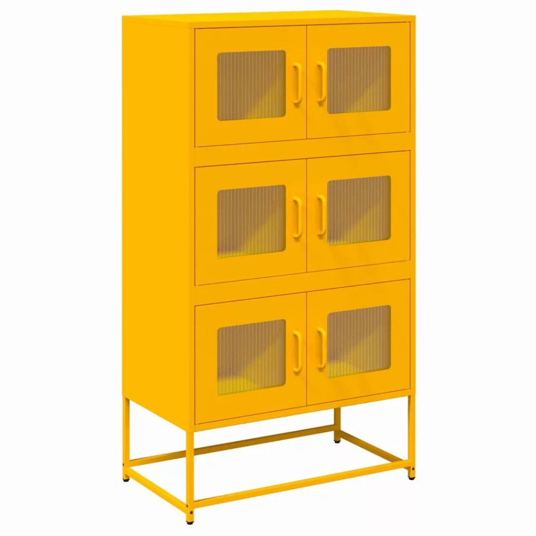 vidaXL Highboard Highboard Senfgelb 68x39x123 cm günstig online kaufen