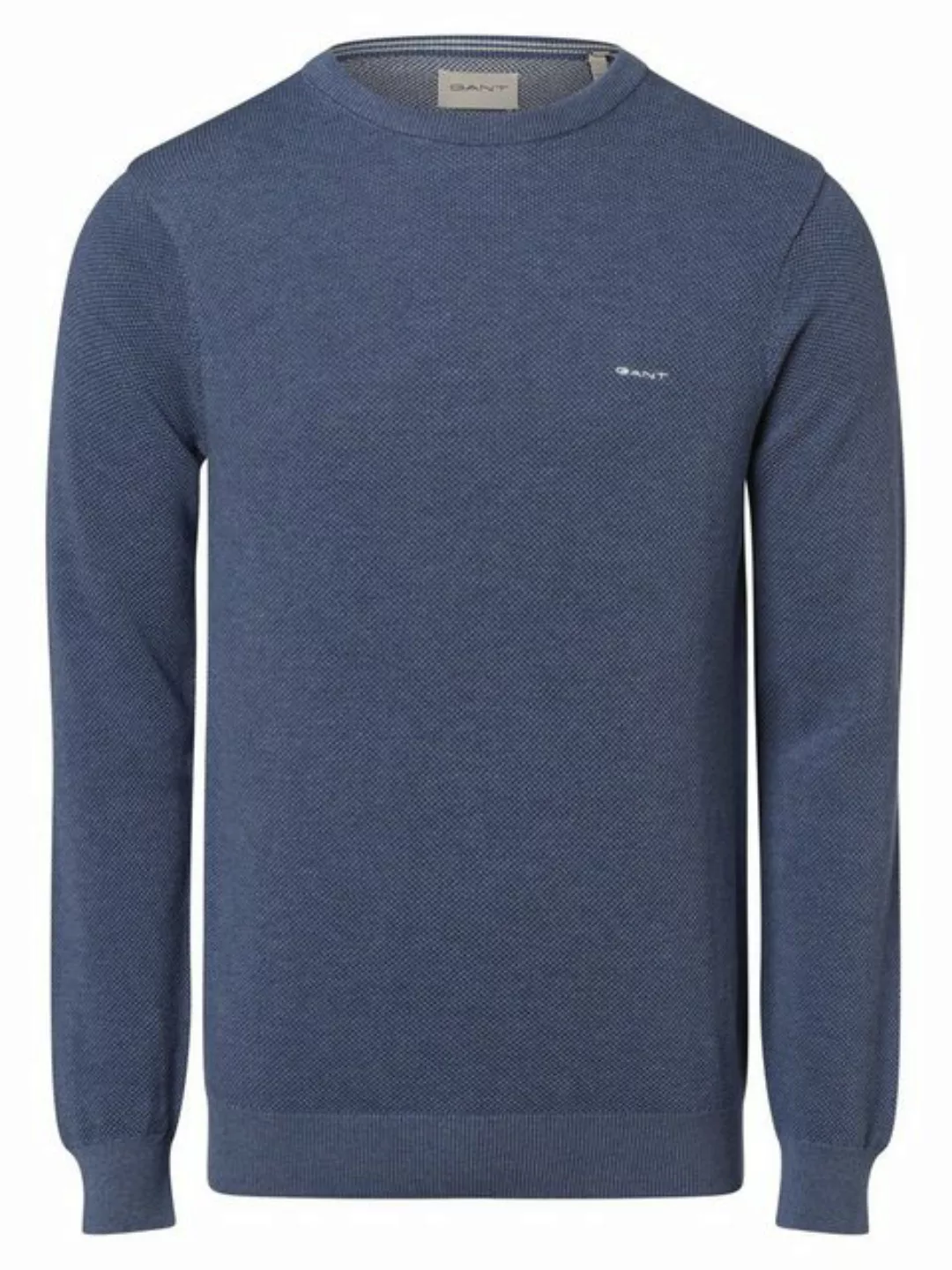 Gant Rundhalspullover COTTON PIQUE C-NECK mit Logostickerei auf der Brust günstig online kaufen