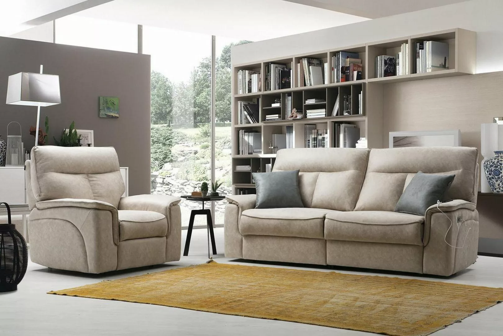 Xlmoebel Sofa Modernes Wohnzimmer-Ensemble mit einem Drei-Sitzer-Sofa, eine günstig online kaufen