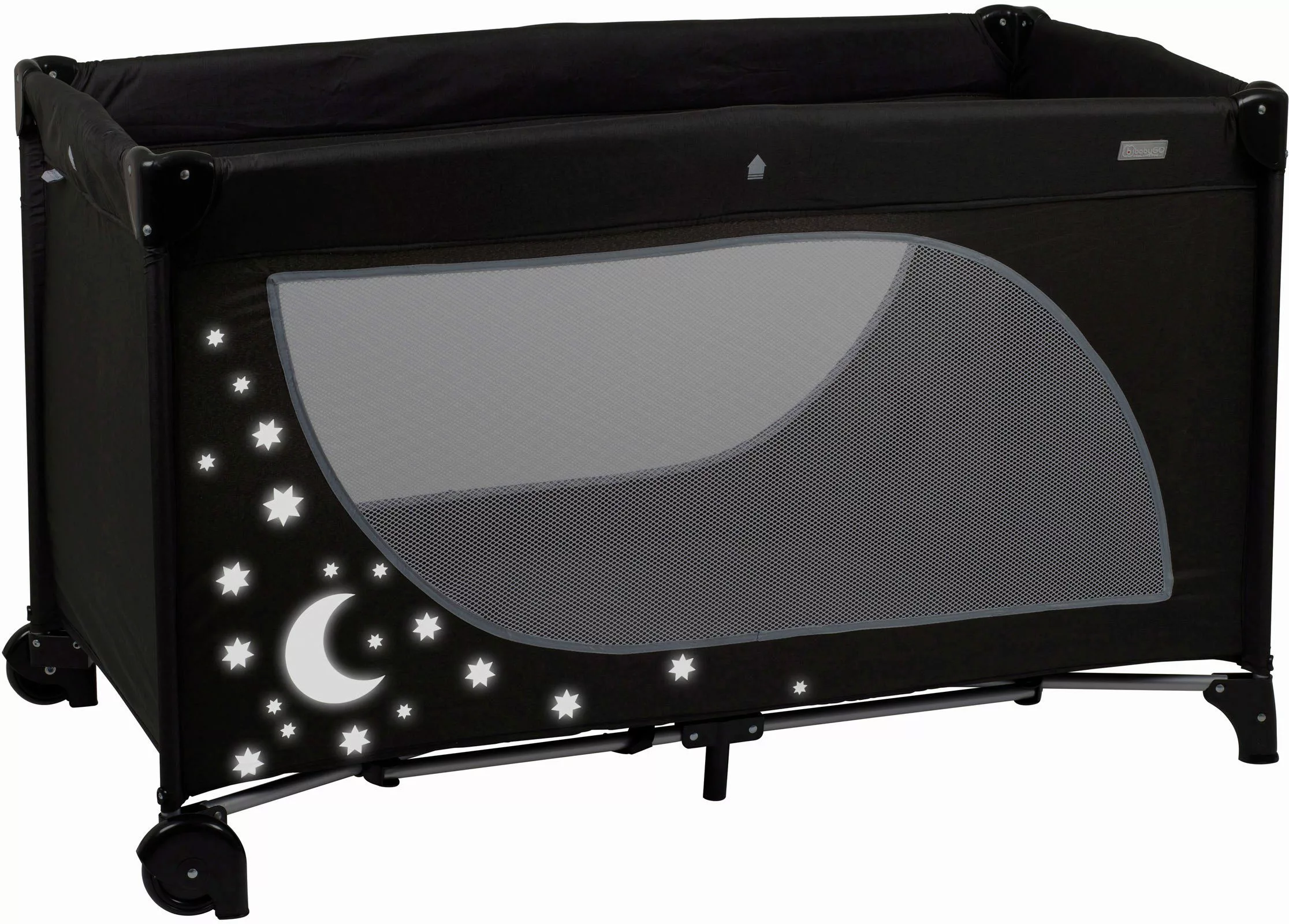 BabyGo Baby-Reisebett Moonstars, black günstig online kaufen