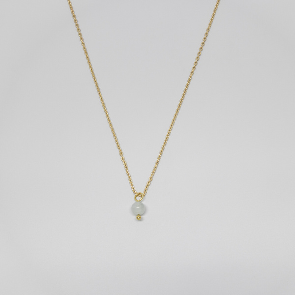 Kette 'Gemstone' Mit Perlenanhänger Silber/vergoldet günstig online kaufen