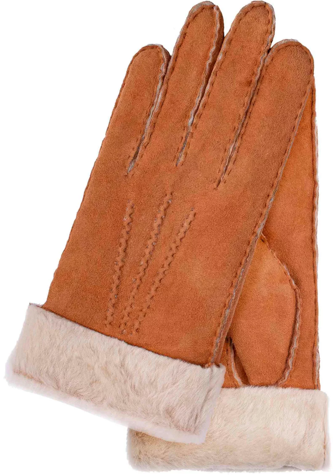 KESSLER Lederhandschuhe, klassiches Design mit 3 Aufnähten und breitem Umsc günstig online kaufen