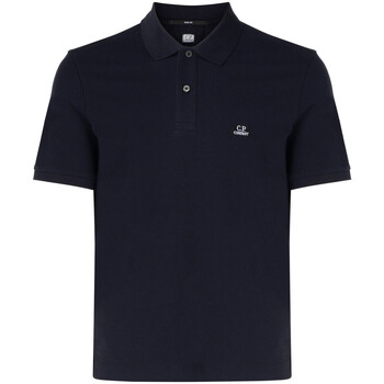 C.p. Company  T-Shirts & Poloshirts Polo  aus blauer Stretch-Baumwolle günstig online kaufen