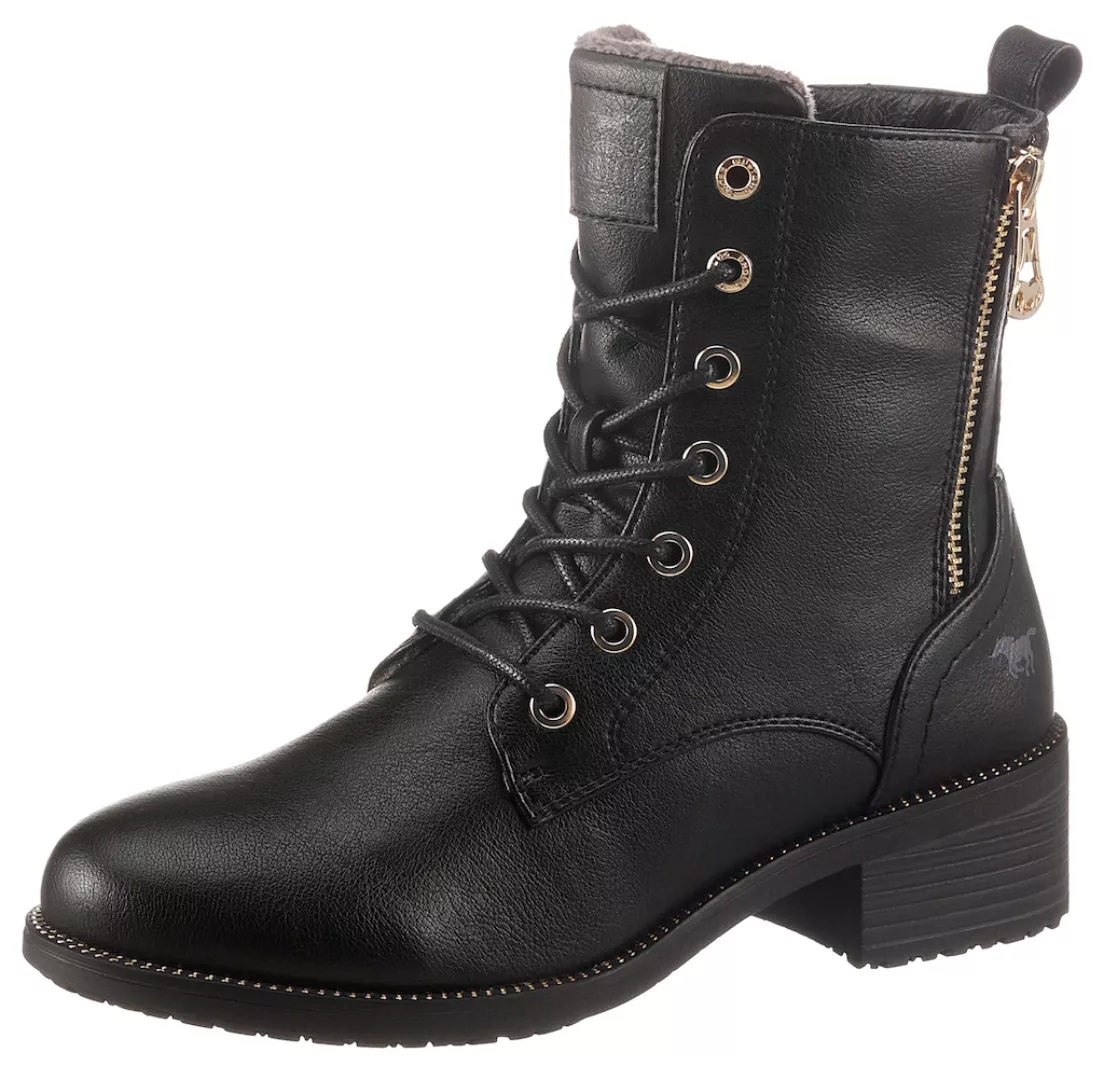 Mustang Schnürstiefelette Damen schwarz günstig online kaufen