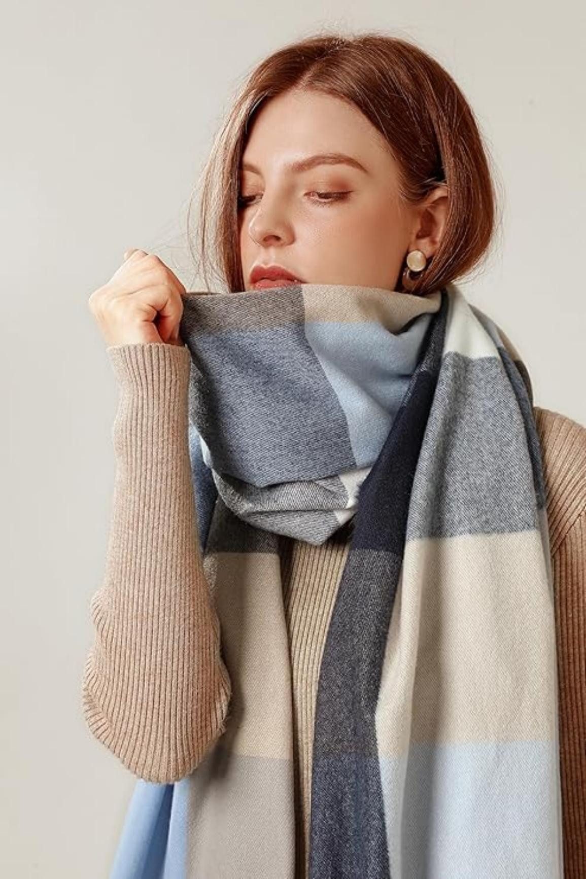 Coonoor Modeschal Karierter Damen Schal mit günstig online kaufen