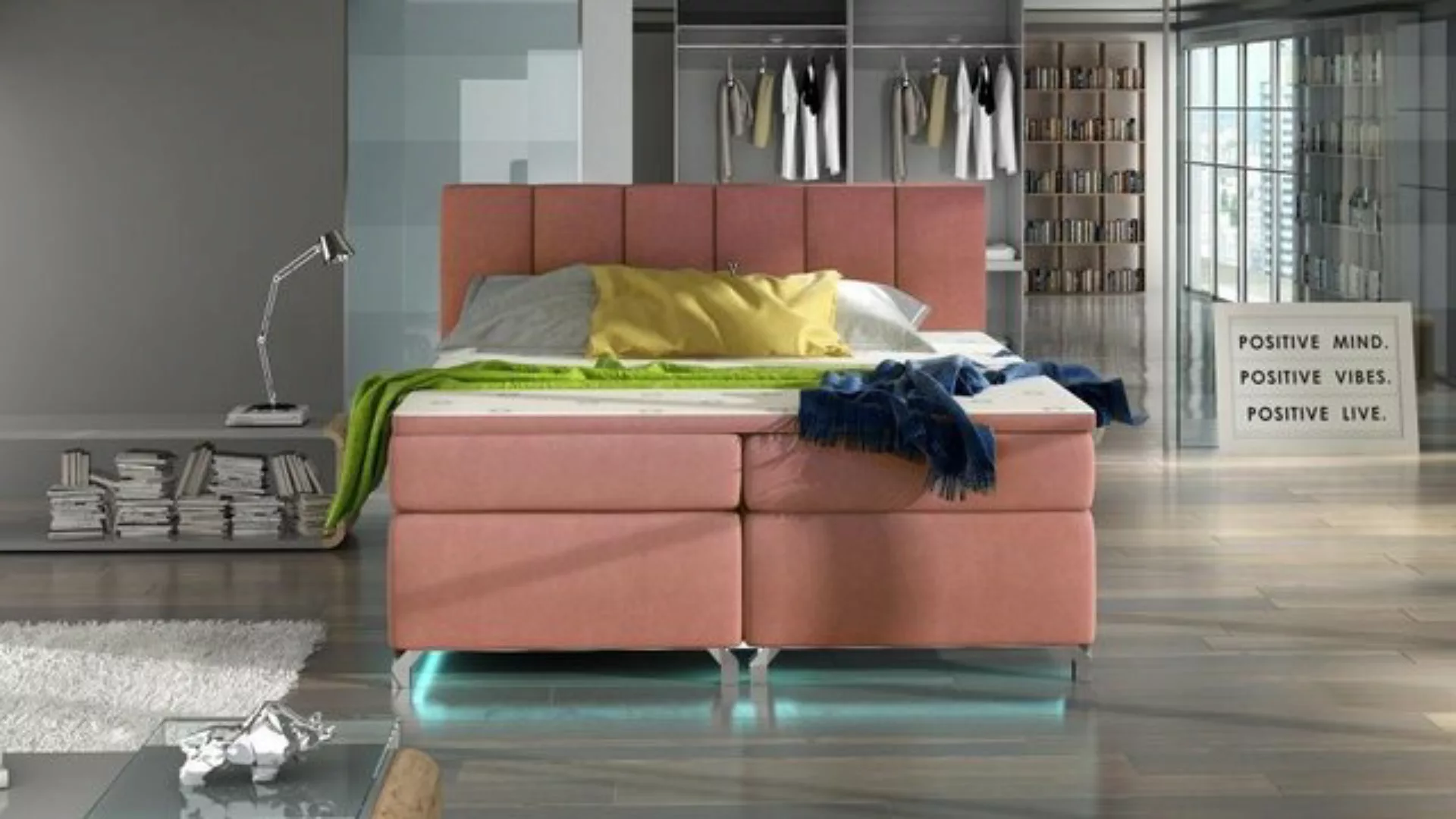 JVmoebel Bett Luxus Designer Polsterbett Bett Betten Designerbett Boxspring günstig online kaufen