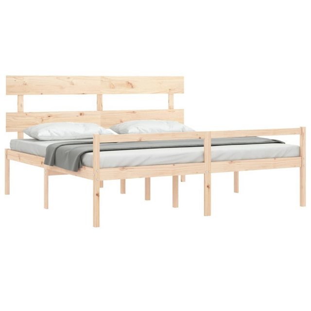 furnicato Bett Seniorenbett mit Kopfteil Super Kingsize Massivholz (1-tlg) günstig online kaufen