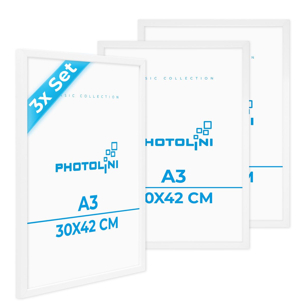 PHOTOLINI Bilderrahmen 3er Set, stabiles MDF-Holz, günstig online kaufen